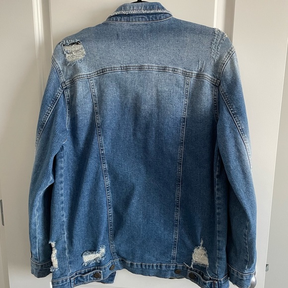 Mavi Distressed Oversized Denim Jacket - Picture 5 of 6